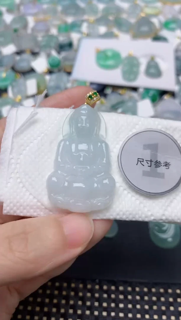 颈饰未镶嵌翡翠天然缅甸A货翡翠