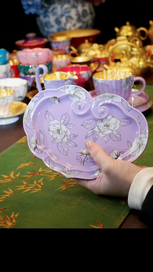 【宜景窑烟幕紫系列】壶承