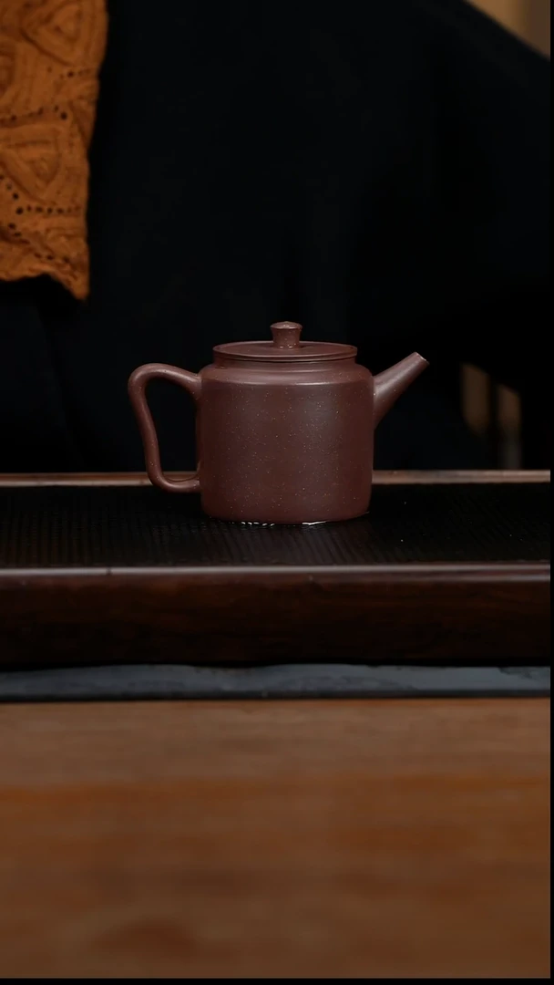 茶壶紫砂210cc黄龙山原矿星空紫泥汲直22