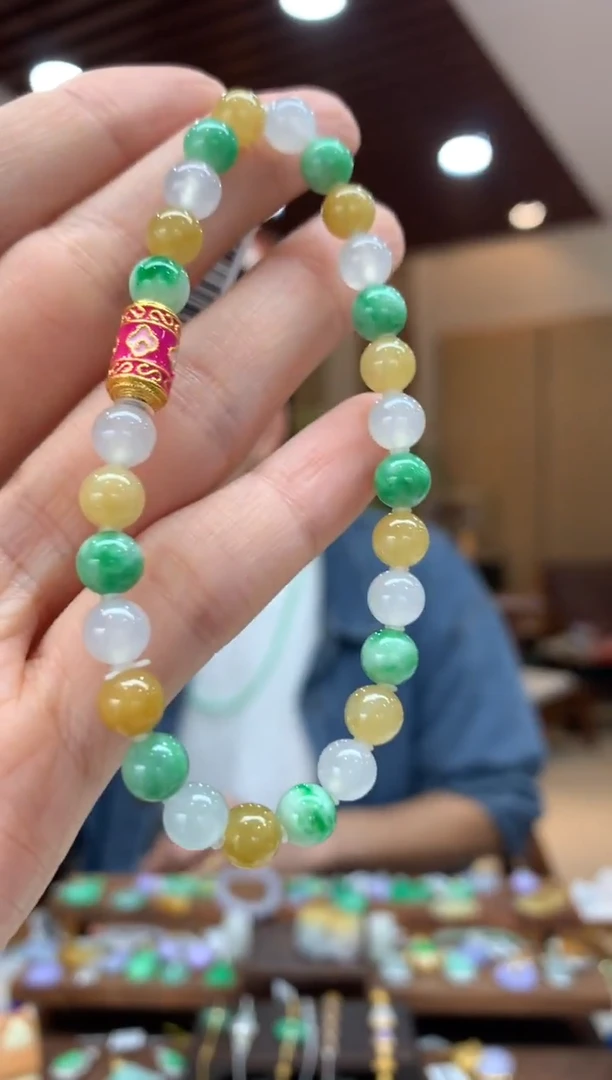 未镶嵌手串翡翠手串