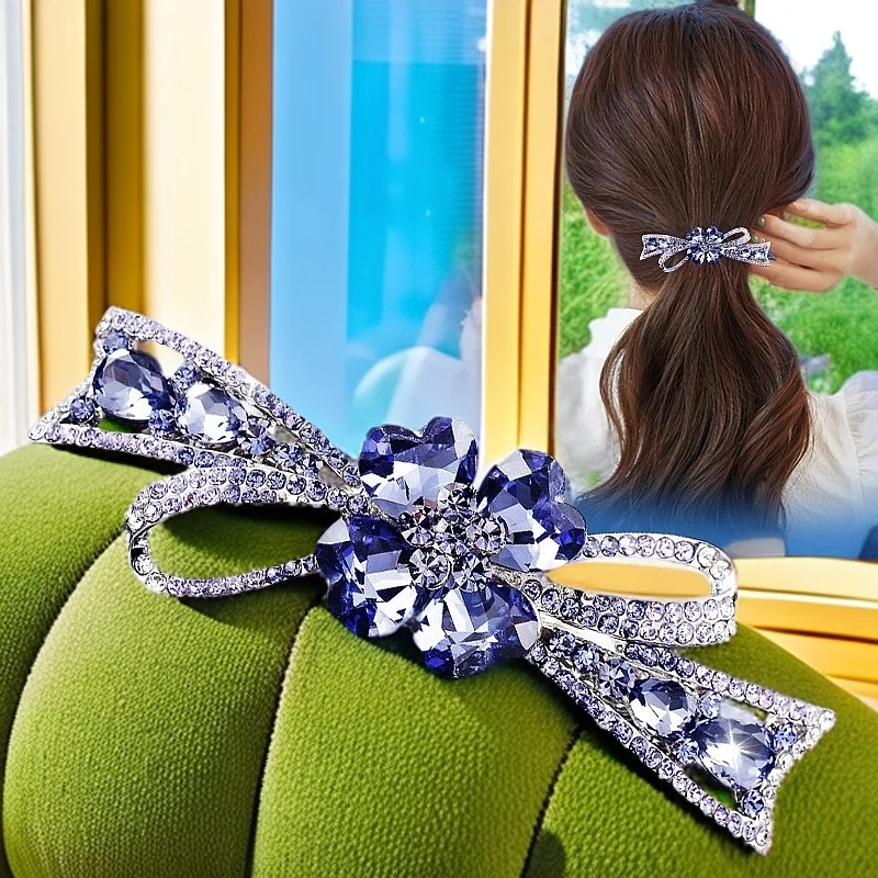 简约顶夹发卡一字夹韩版优雅千金风少女风日韩头饰发夹新款