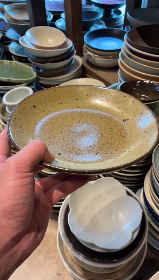 瓷片8寸鹧鸪斑锅盘（福利款）