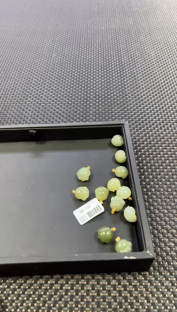 和田玉18K金镶嵌颈饰（多样性发一件）0733