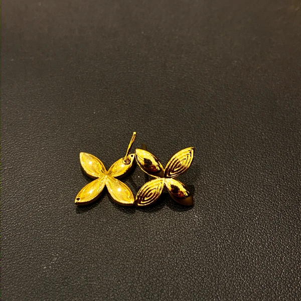 （1号货）放心黄金店 足金999耳环2.53克【货号65】