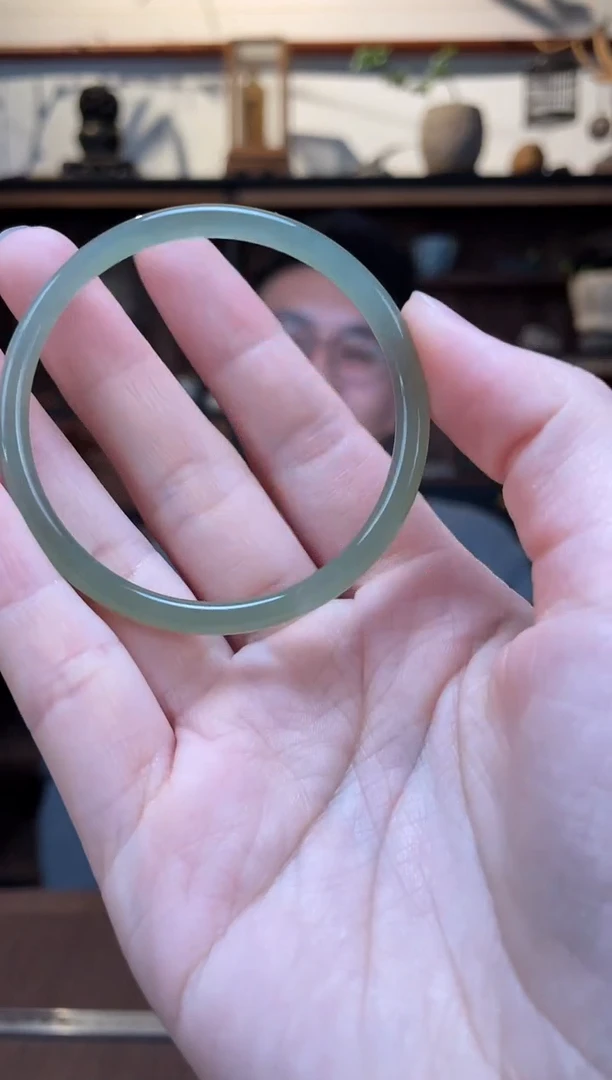 【闪购商品】和田玉手镯未镶嵌51#和田玉细镯HX