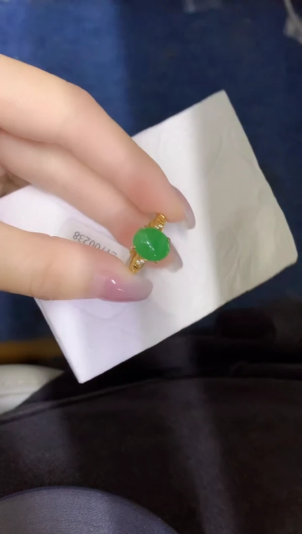 颈饰银S925镶嵌翡翠缅甸天然翡翠A货