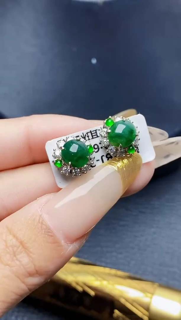 银S925镶嵌戒指翡翠3069