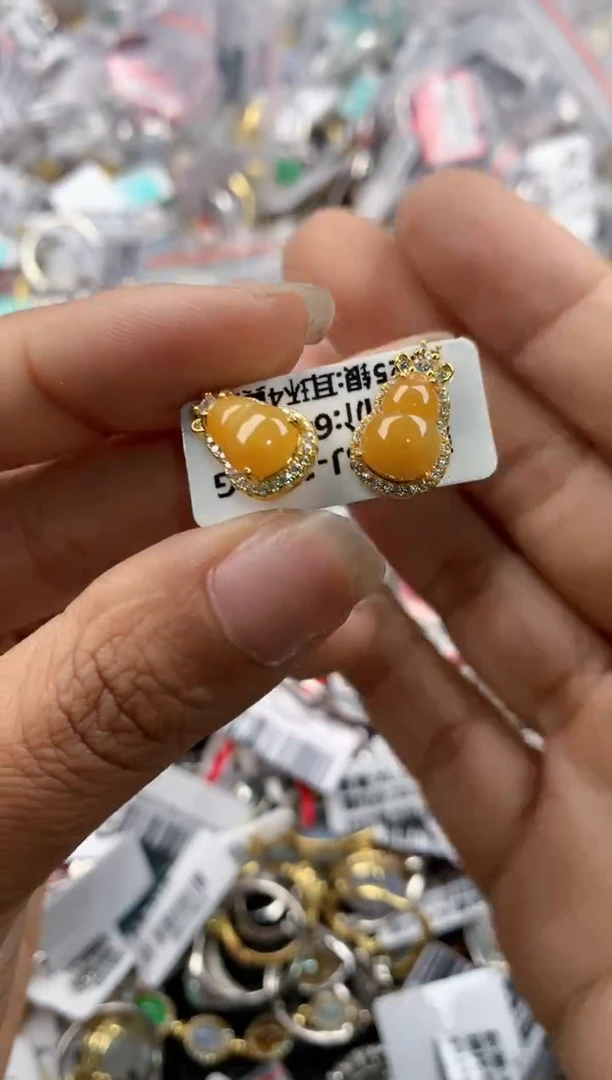 银S925镶嵌戒指翡翠101010----9