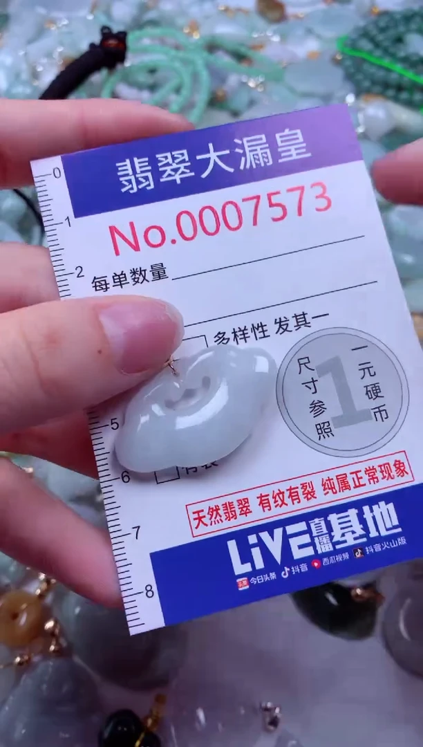 吊坠(不含链)未镶嵌翡翠7573