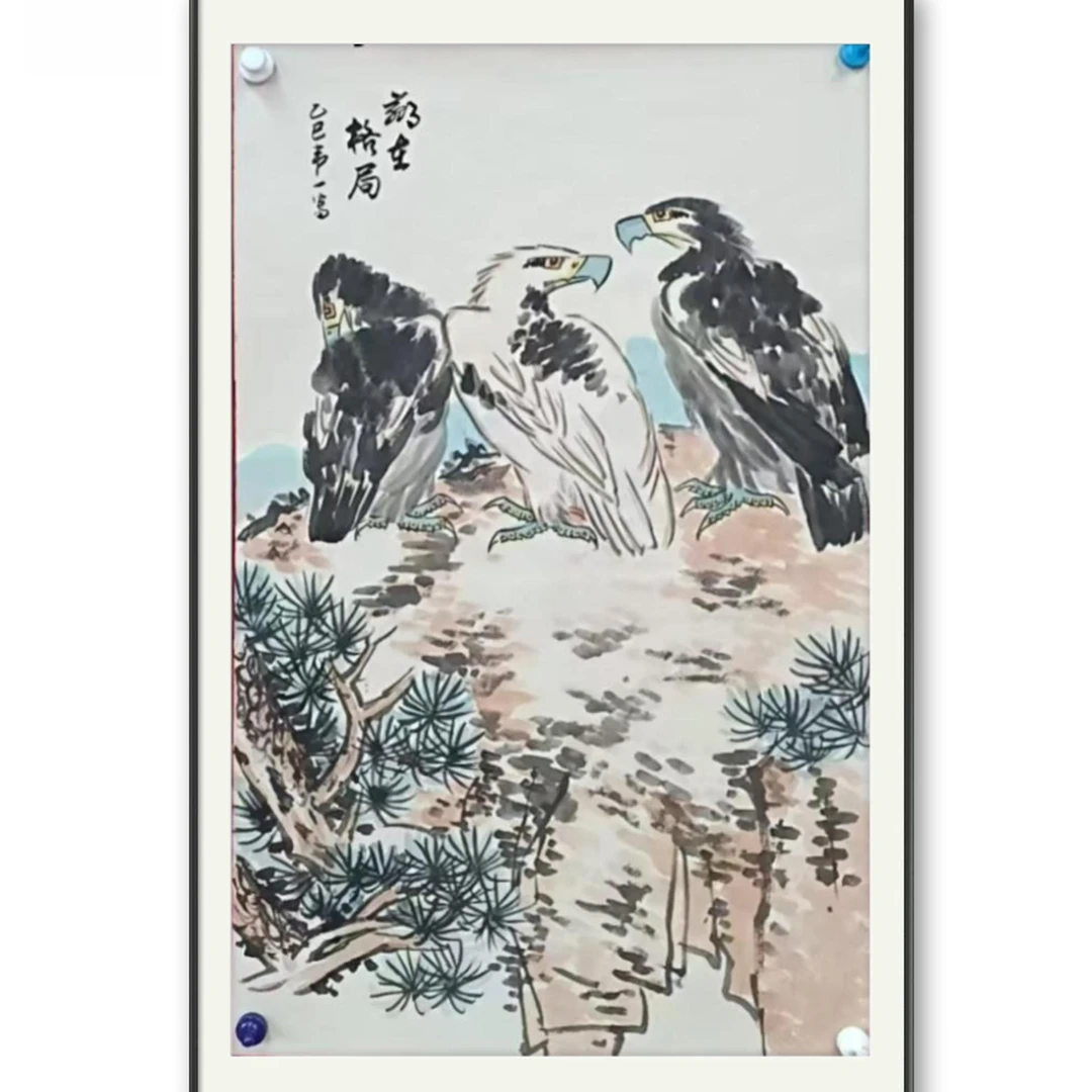 赢在格局宣纸作品