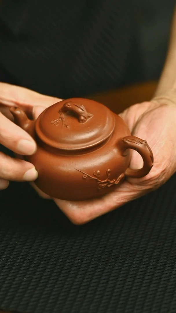 茶壶紫砂名家精工梅桩819