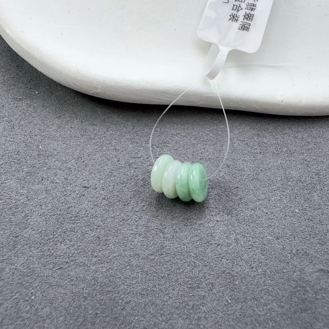 天然A货翡翠隔片4片组合装8mm