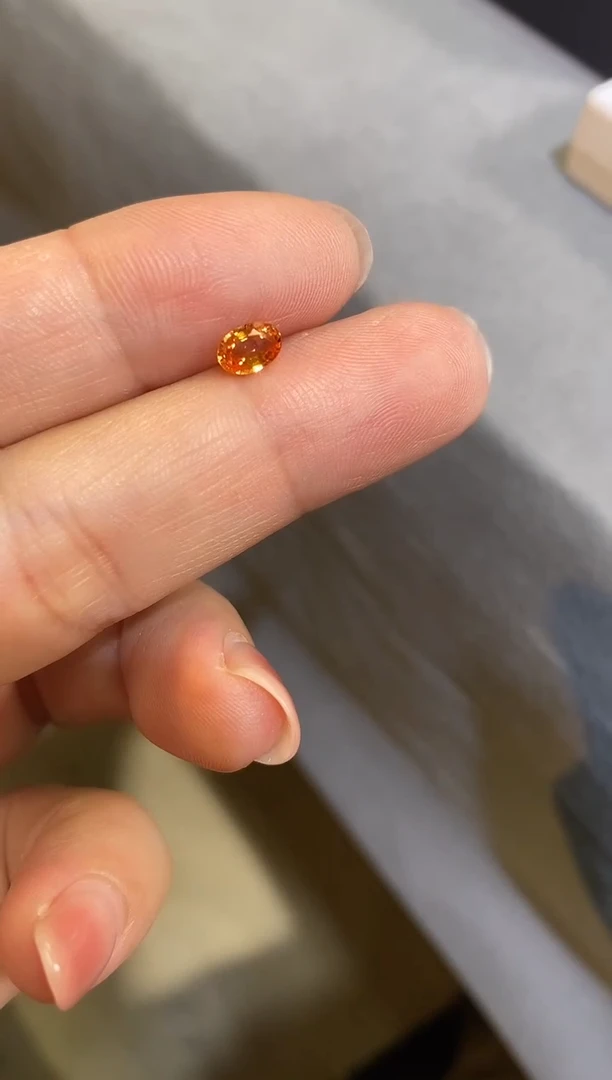 裸石蓝宝石0.58ct蓝宝石橙