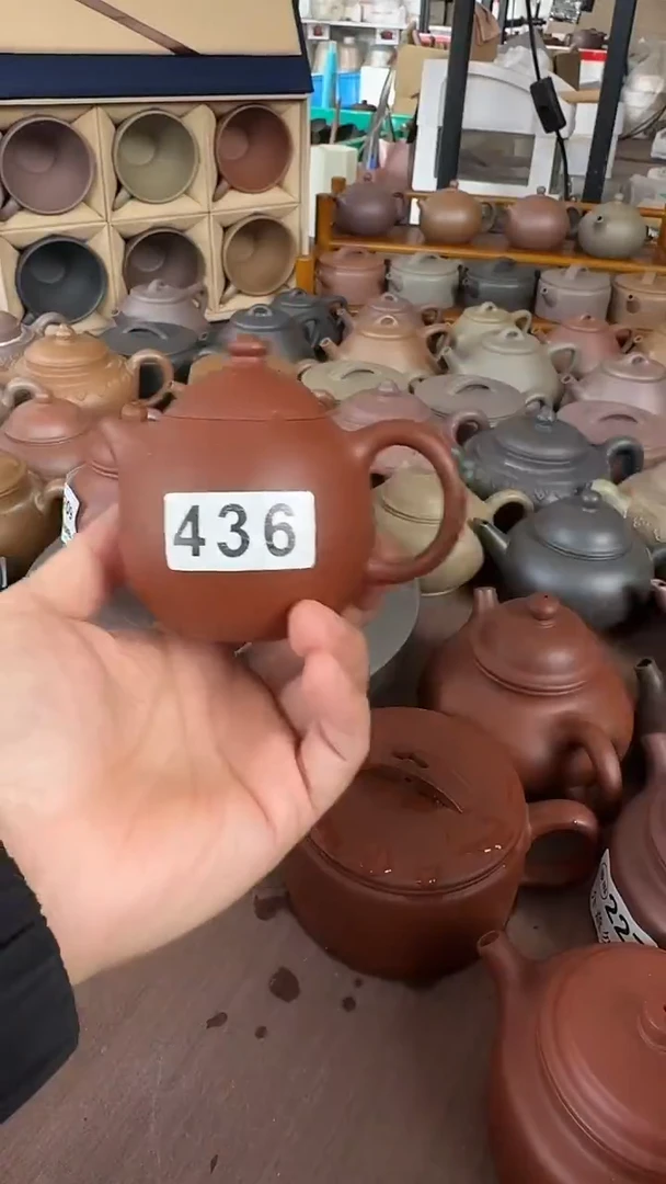 茶壶紫砂436红降坡龙蛋