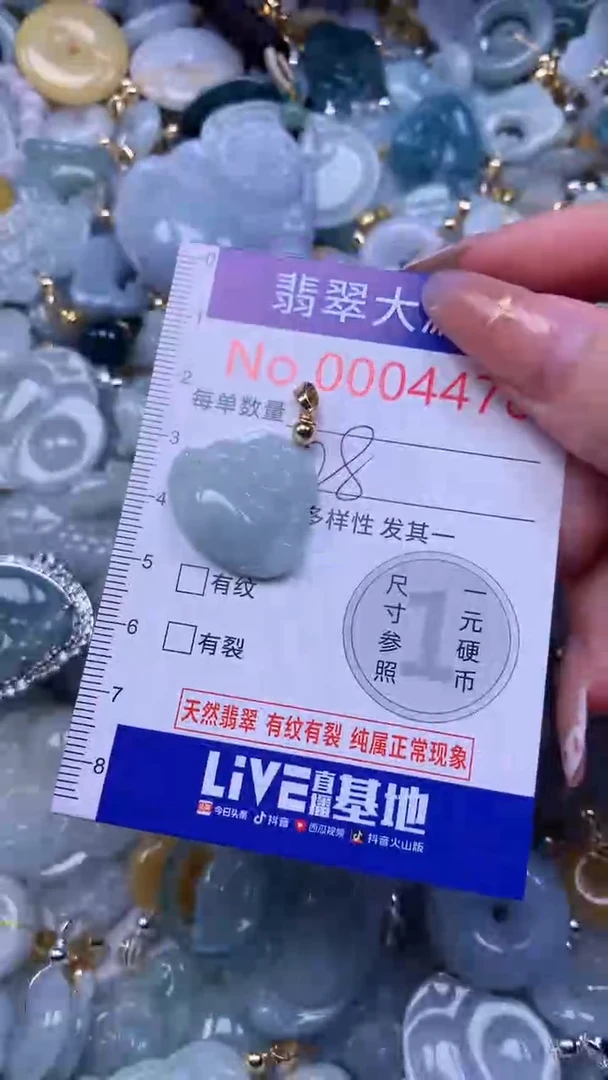 翡翠未镶嵌吊坠(不含链)4478