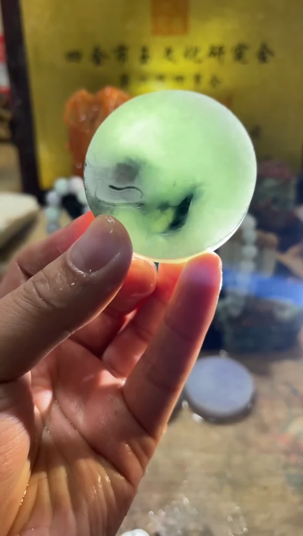 未镶嵌挂件翡翠A货常星7125