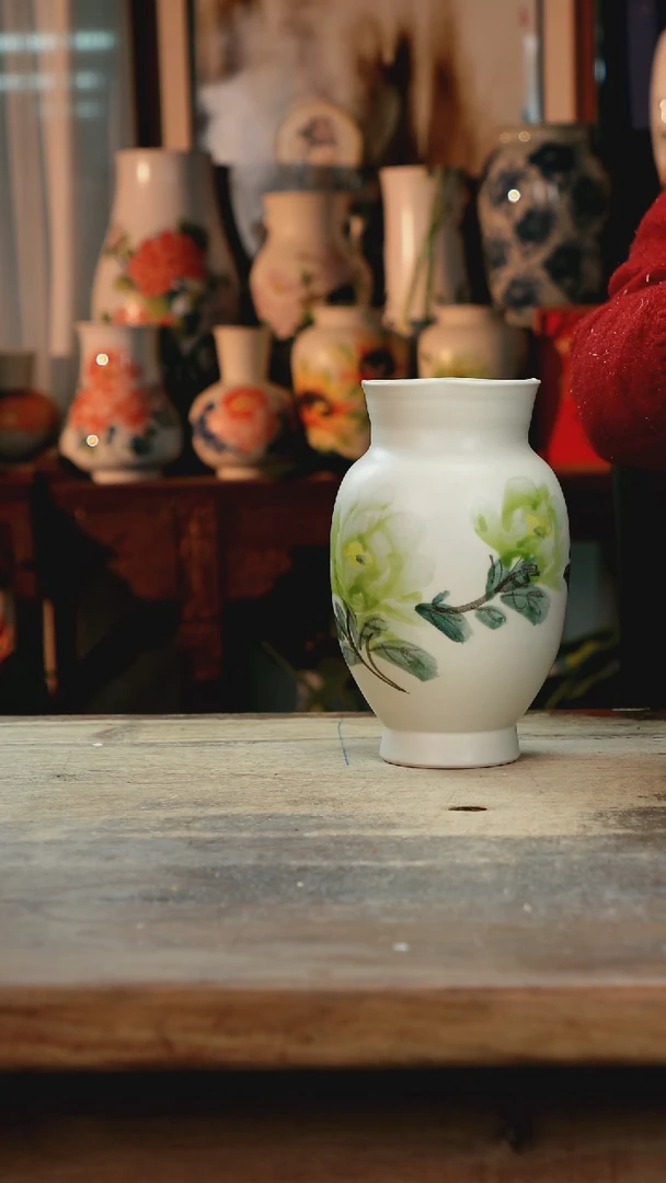 【闪购商品】瓷片景德镇纯手工釉下彩精品花瓶