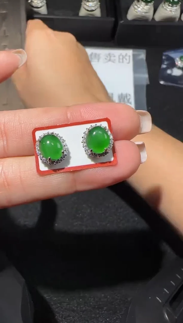 【闪购商品】翡翠耳饰未镶嵌多样性发货拍一发一