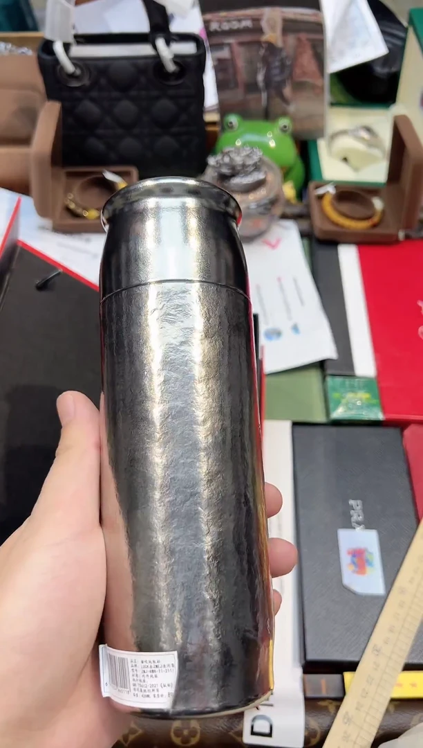 茗盏磁吸保温杯..亮银色