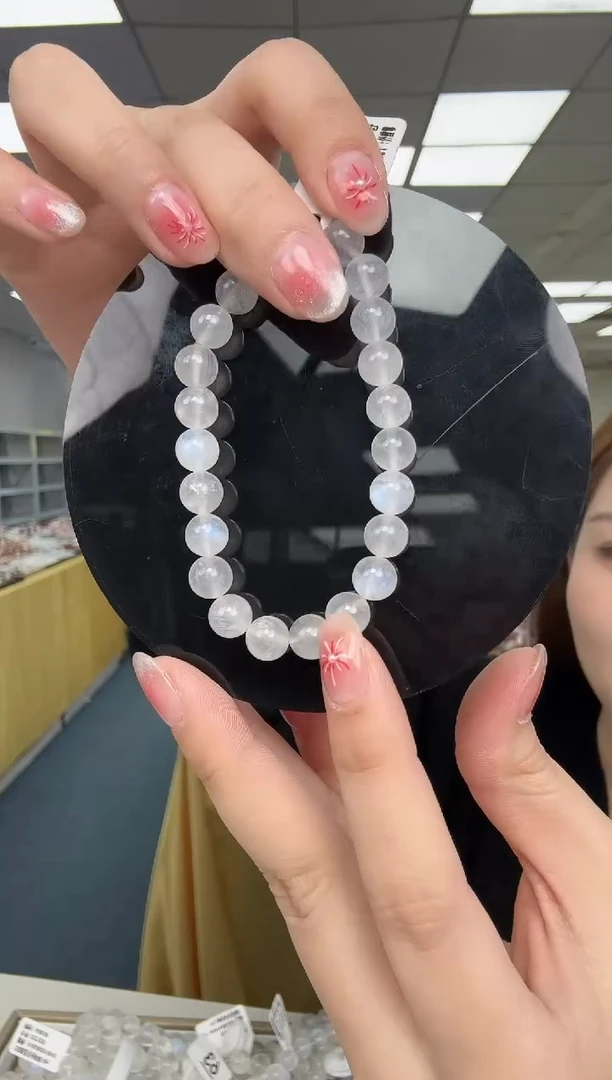 【闪购商品】月光石手串未镶嵌蓝月光单圈手串7m（多样性 发其一）