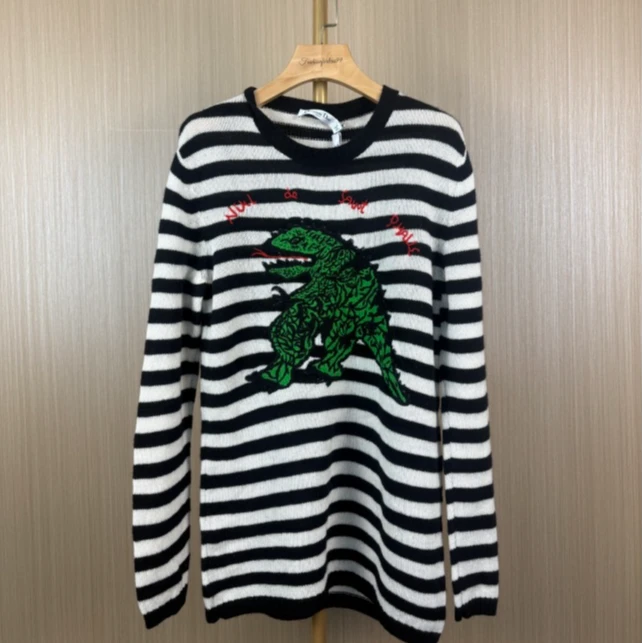 99新 DIOR/迪奥 黑白条纹小恐龙 34 16549948