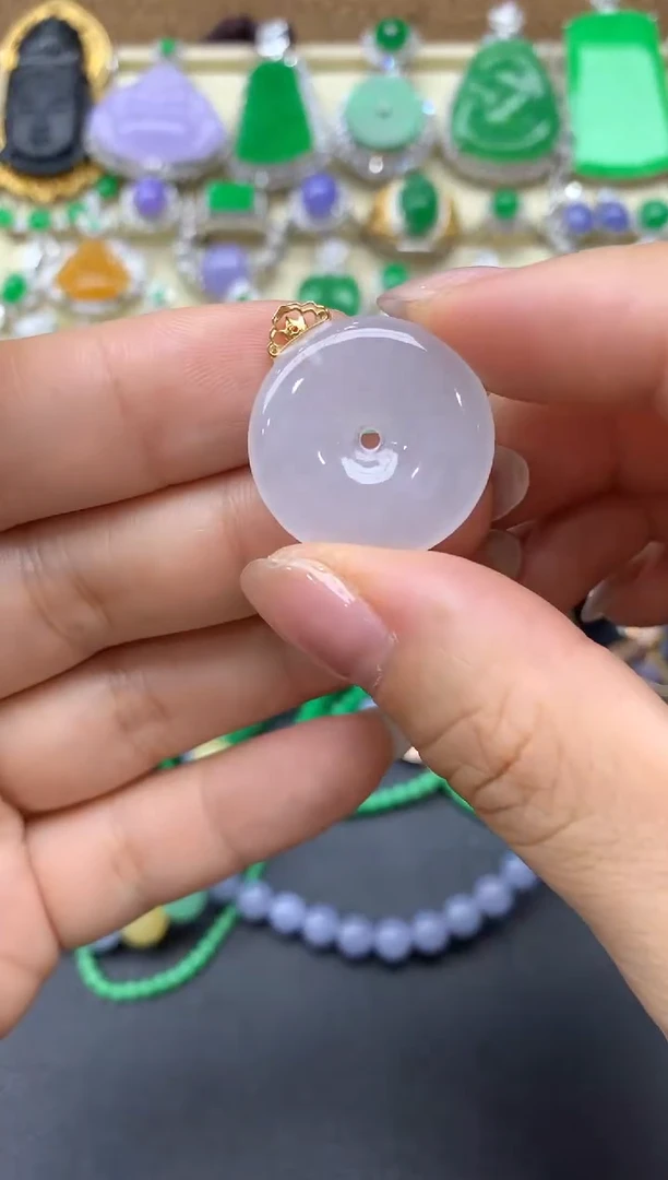 【闪购商品】翡翠颈饰18K金镶嵌9-中国好珍宝