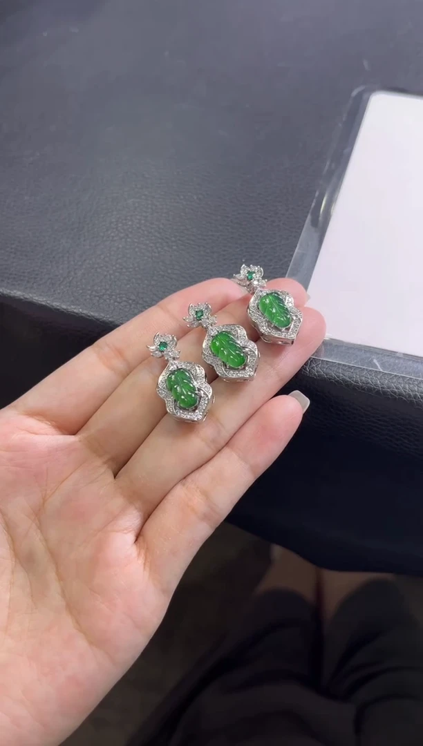 颈饰未镶嵌翡翠W158/多样性发一件/配绳子