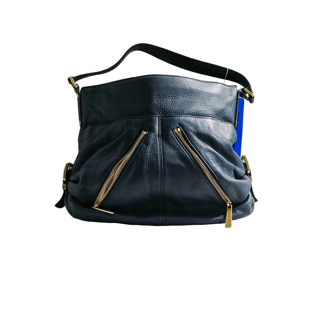 95新 MICHAEL KORS/迈克高仕 蓝色皮质腋下包 A121210
