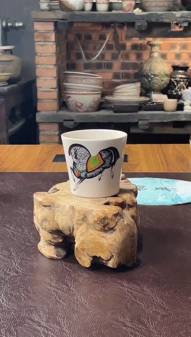 12号新品马克杯龙马精神磁州窑嘎嘎好