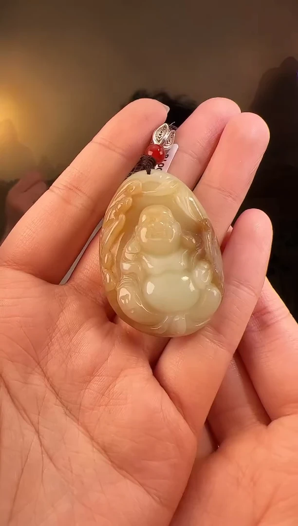 【闪购商品】和田玉颈饰未镶嵌佛牌3419