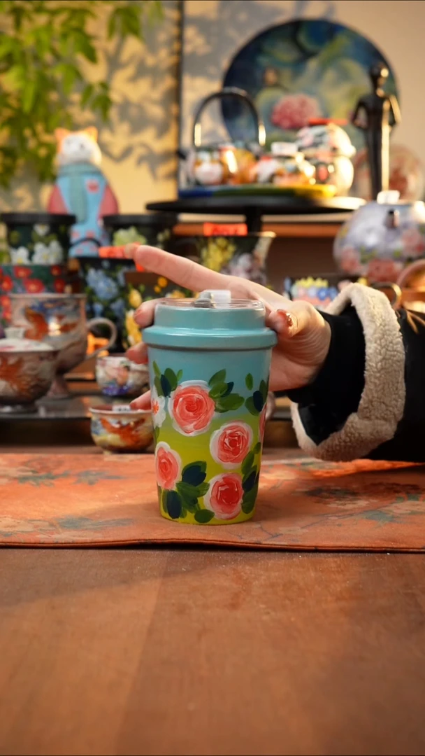 瓷片景德镇手工手绘1019