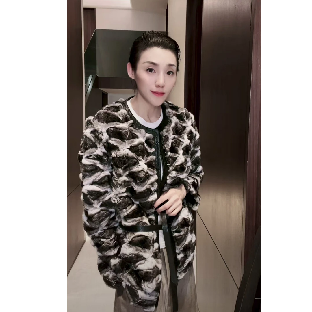 青子蓝 2x 龙龙某猫猫  皮草  WT1121