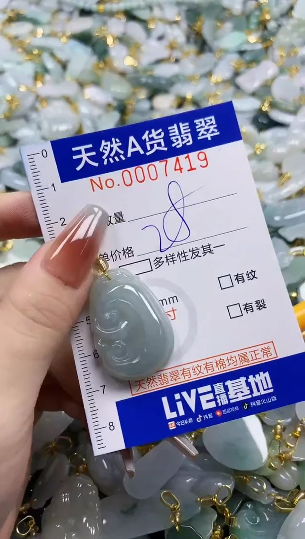 颈饰未镶嵌翡翠天然A货翡翠