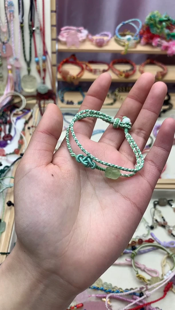 【闪购商品】葡萄石手绳未镶嵌手工编织葡萄石手绳