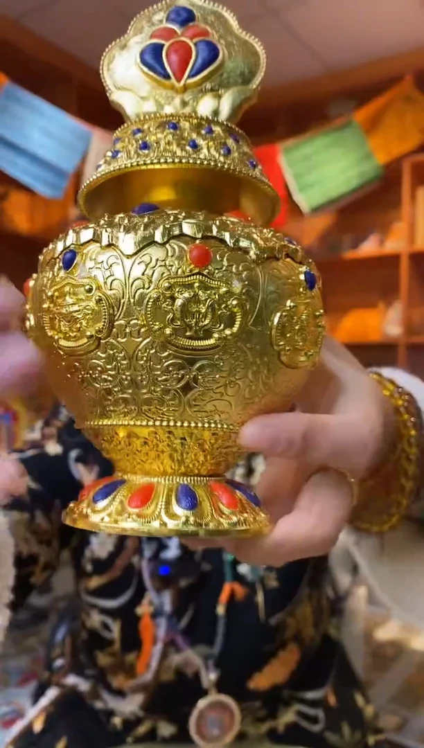 【闪购商品】泥塑地藏宝瓶-与实物略有差异介意者慎拍