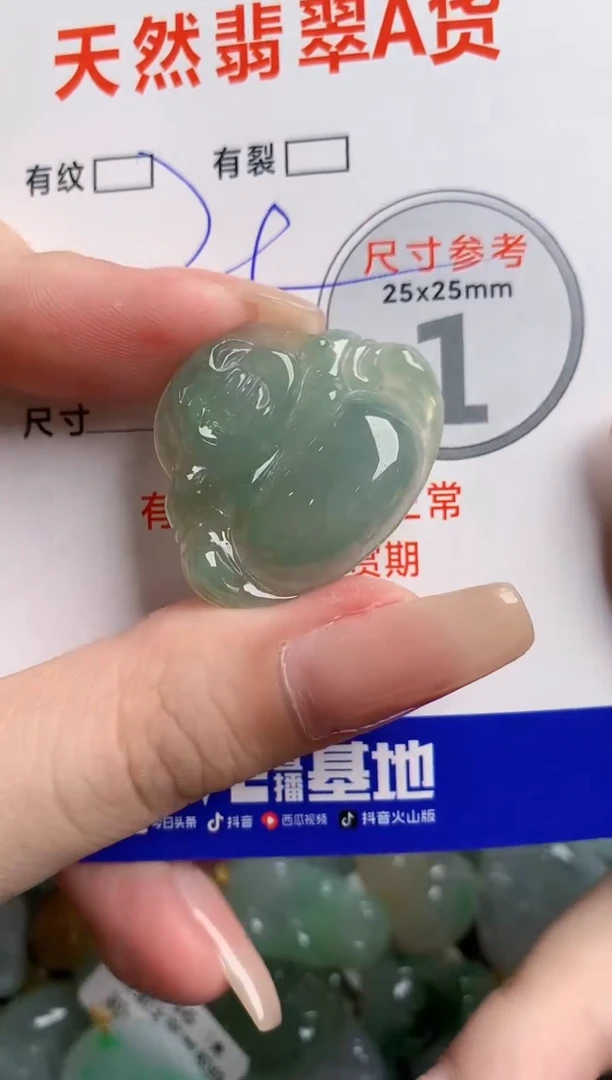 翡翠未镶嵌颈饰23001528