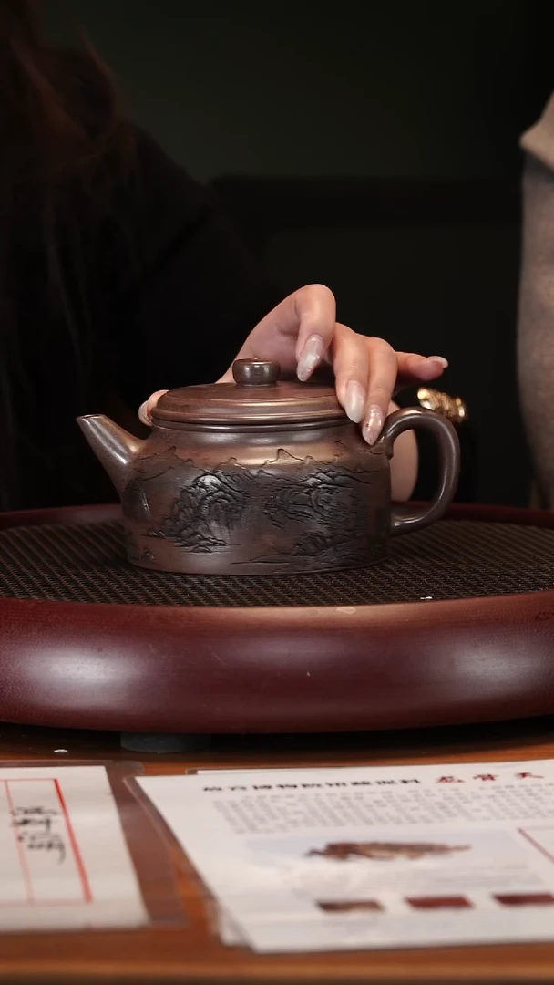 【闪购商品】紫砂茶壶2-66CXF德钟剑流德钟龙骨天星泥