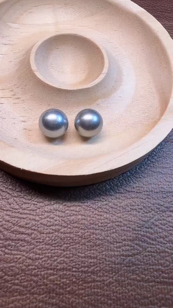 裸珠海水珍珠灰珍珠