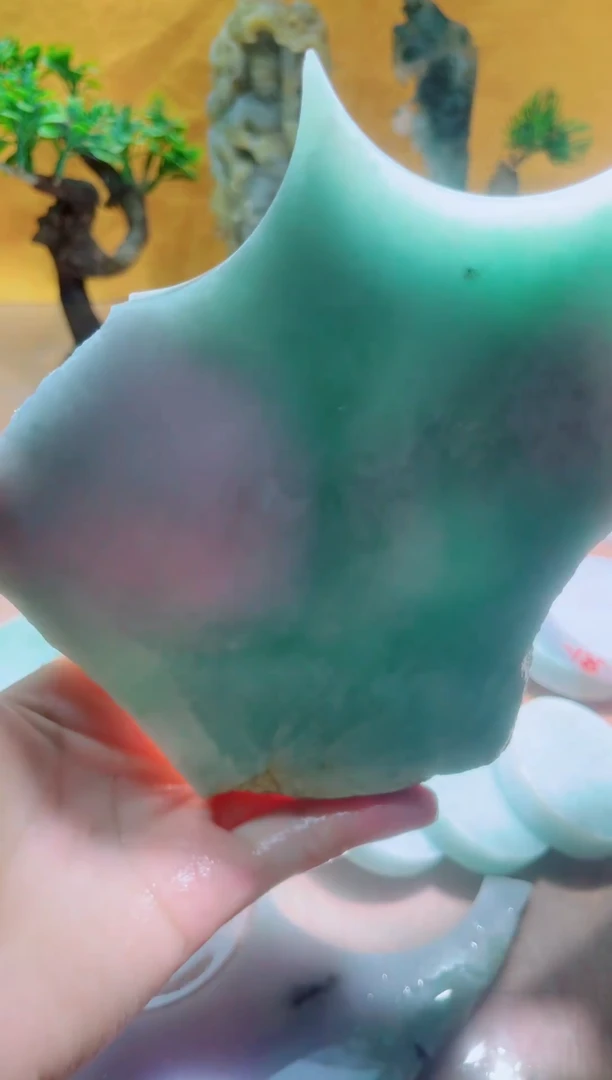 未镶嵌挂件翡翠A货砚曹319