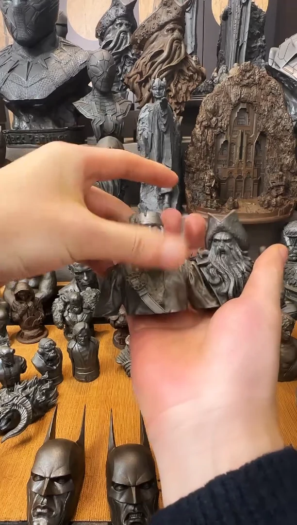 铁用****1实心铁艺摆件~~杰克船长，小琼斯船长（黑色）