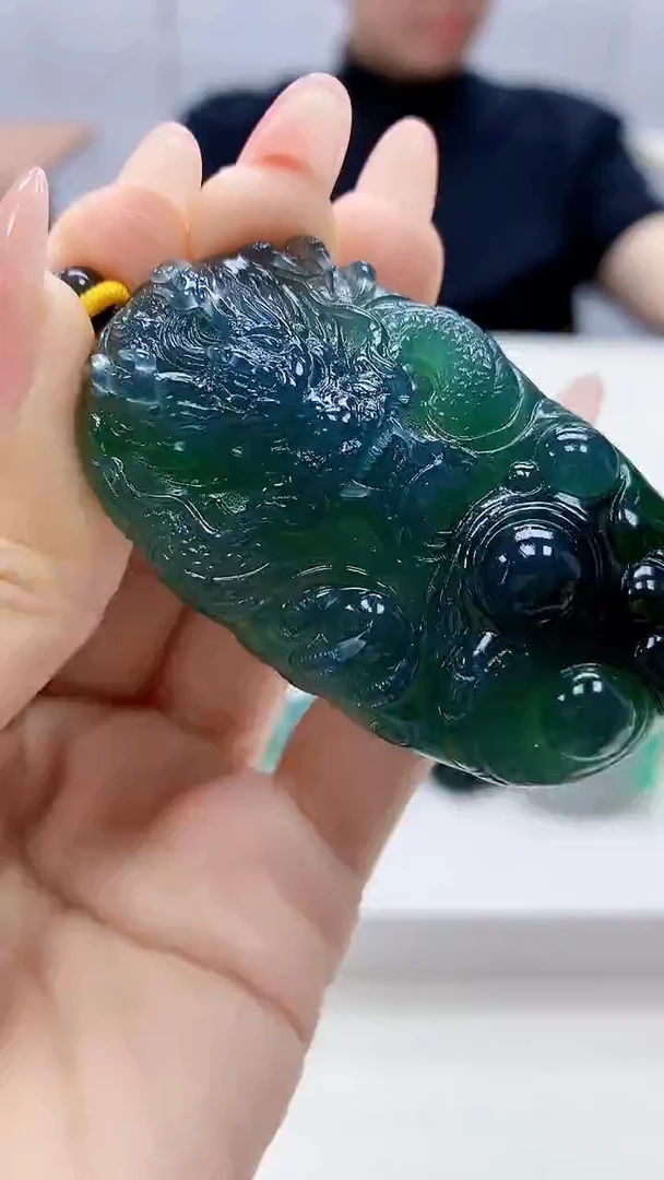 未镶嵌定制翡翠4688ty-毛货挂件135