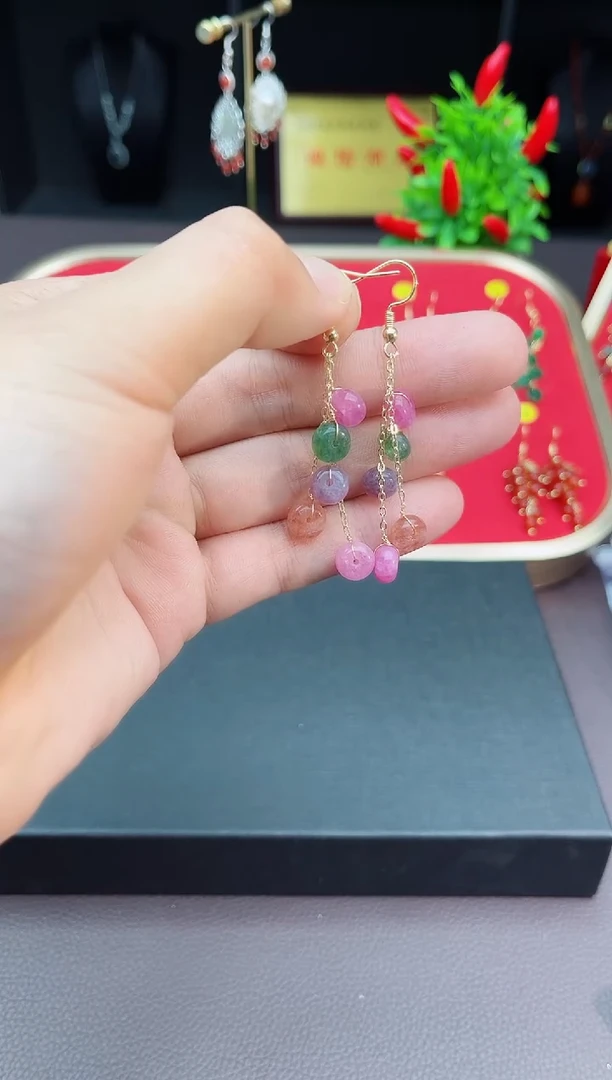 【闪购商品】玛瑙/玉髓耳钉银S925镶嵌910000