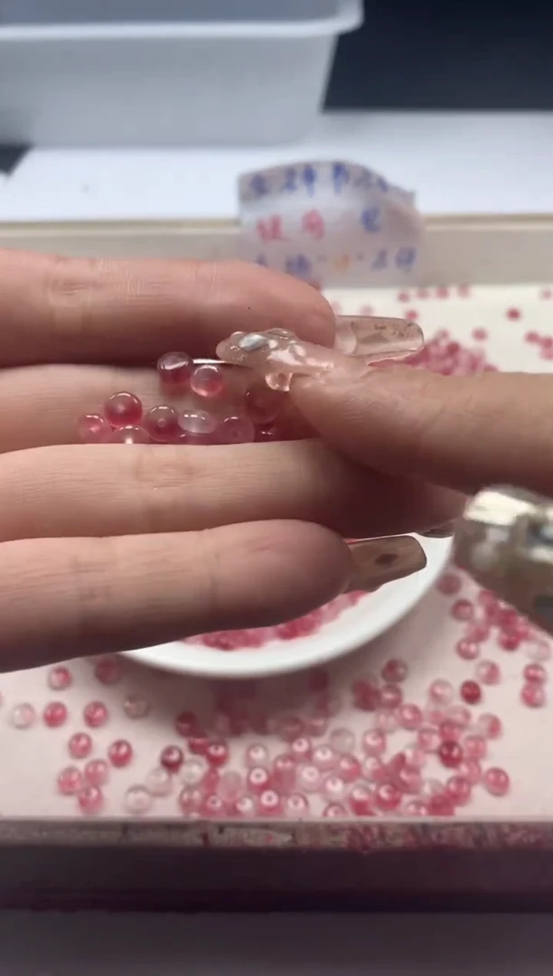 【闪购商品】玛瑙/玉髓颈饰未镶嵌w2224桃花玉算盘5*2mm*60颗