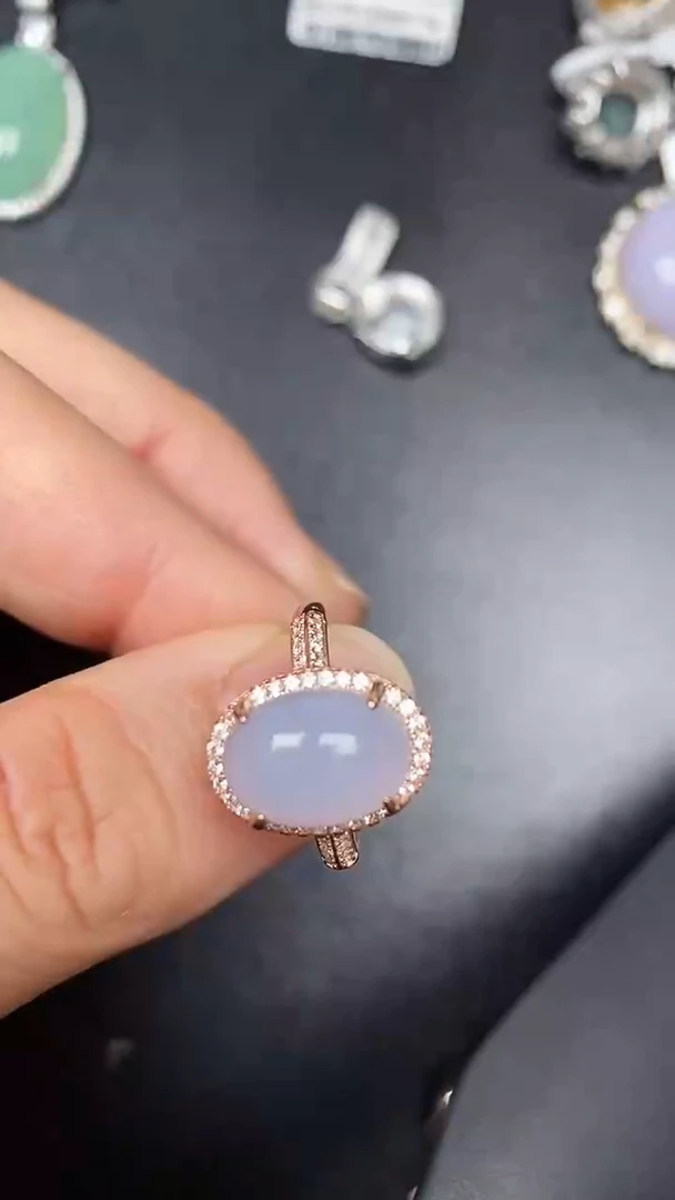 银S925镶嵌戒指翡翠2400