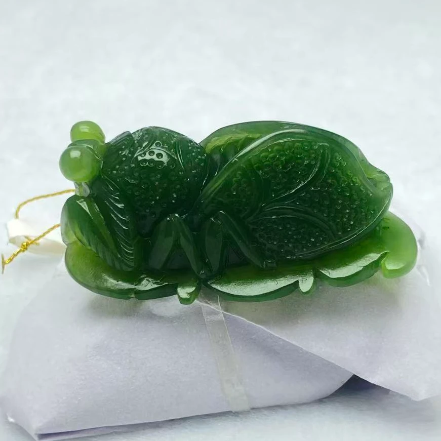 手工雕刻一鸣惊人知了A022