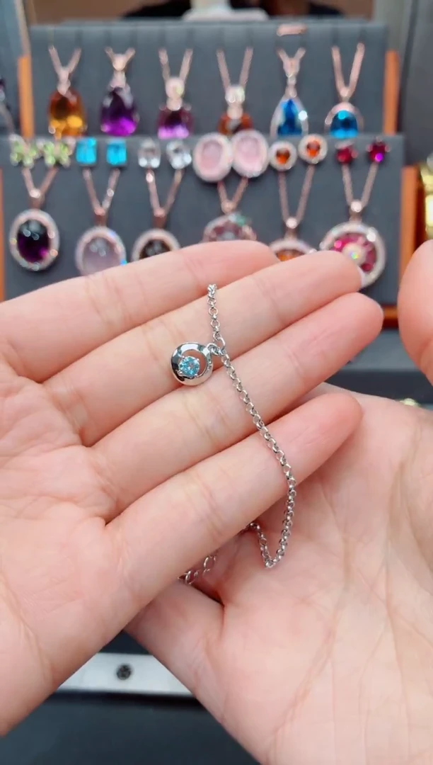 银S925镶嵌托帕石手链托帕石手链