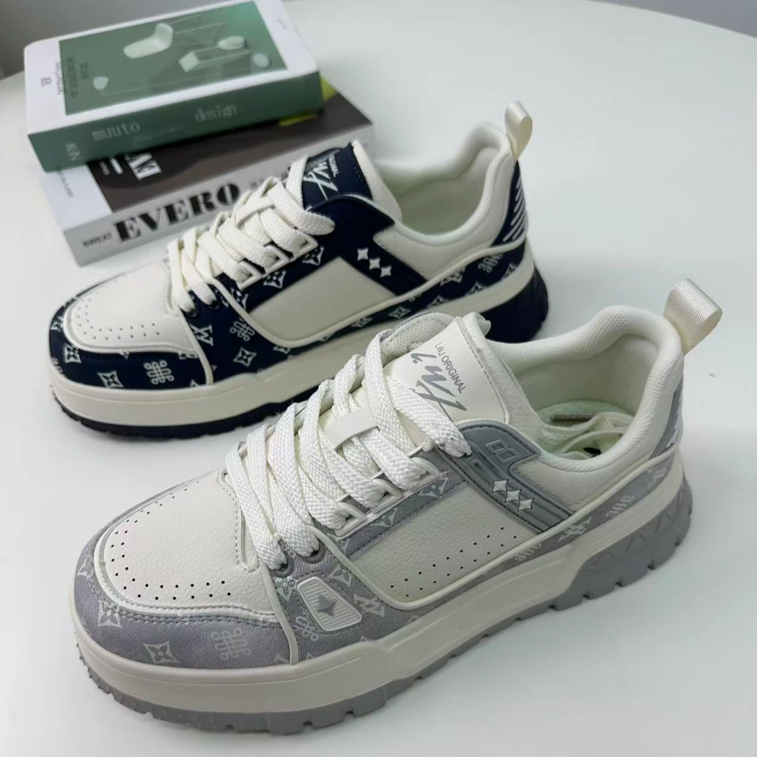 【秋季新款】潮牌印花时尚小白鞋020003