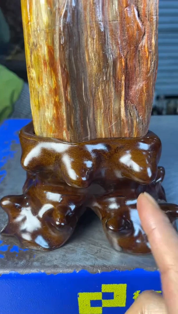 未镶嵌摆件硅化玉52