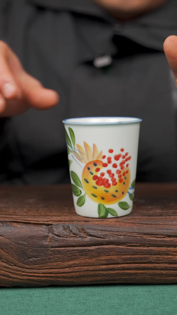 【闪购商品】瓷片11景德镇杯釉下手工手绘瓷器