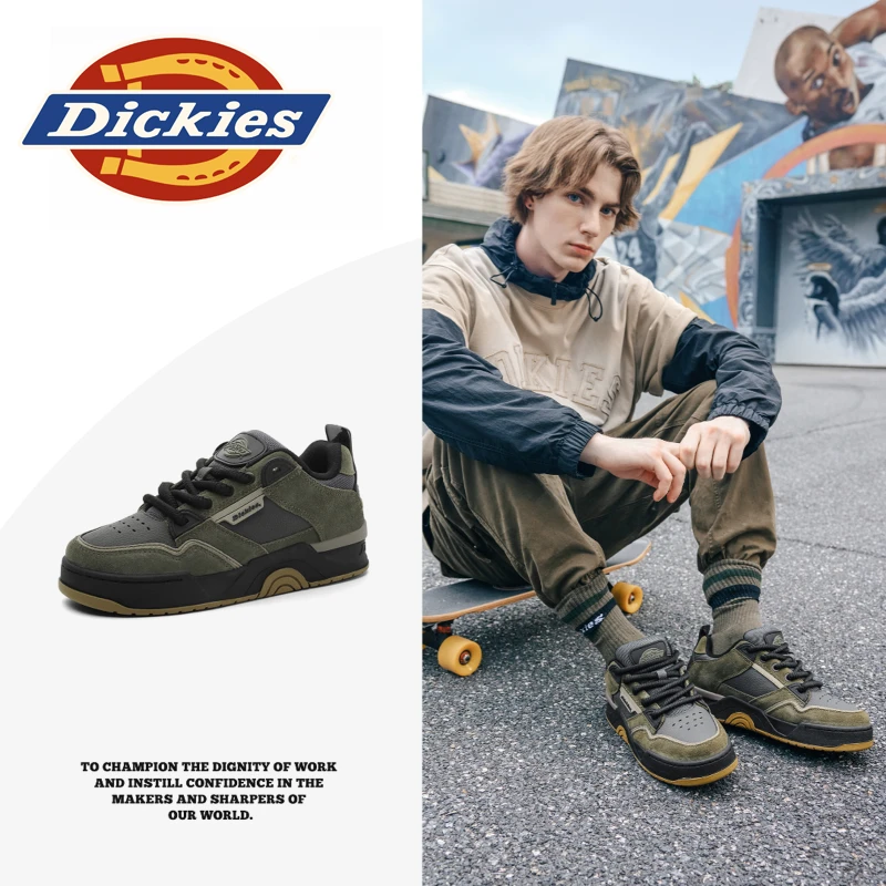 Dickies男士复古板鞋男款2025新款秋冬男鞋休闲鞋子百搭潮鞋